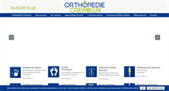 Desktop Screenshot of orthopedie-cremieux.com